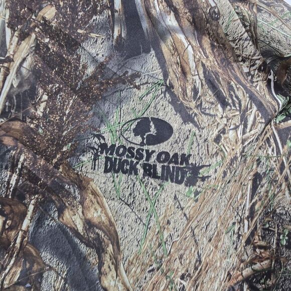 Gamehide Jacket Mens Medium Camo Grassland Mossy Oak Duck Blind Hunting Coat Vtg - Picture 10 of 13
